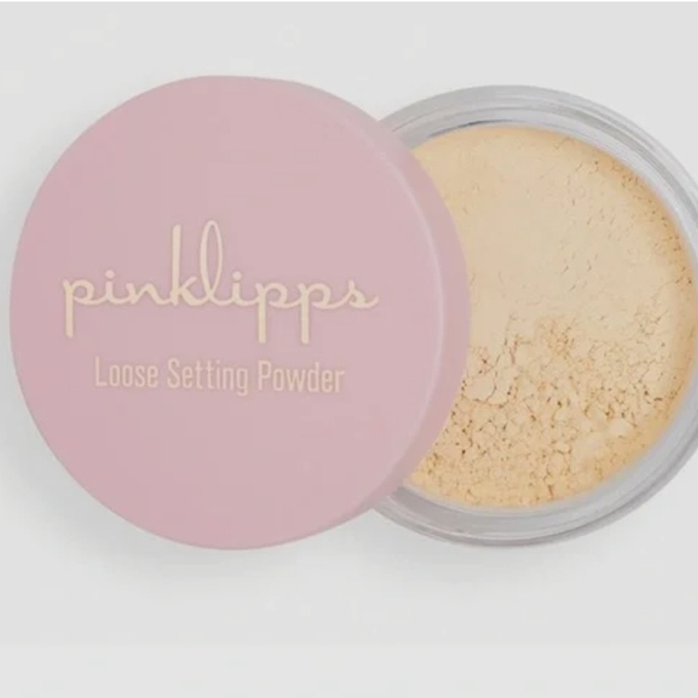 Pinklipps Loose‎ Setting Powder In BANANA 1.8g Travel Size NEW Sealed Makeup